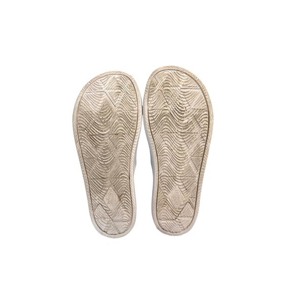 Chaco Lightweight Cushioned Kid's Slides Size K6 in Teal and White - Picture 9 of 9